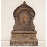 VINTAGE LOOK FOUNTAIN MEDALION STONE AND RESIN